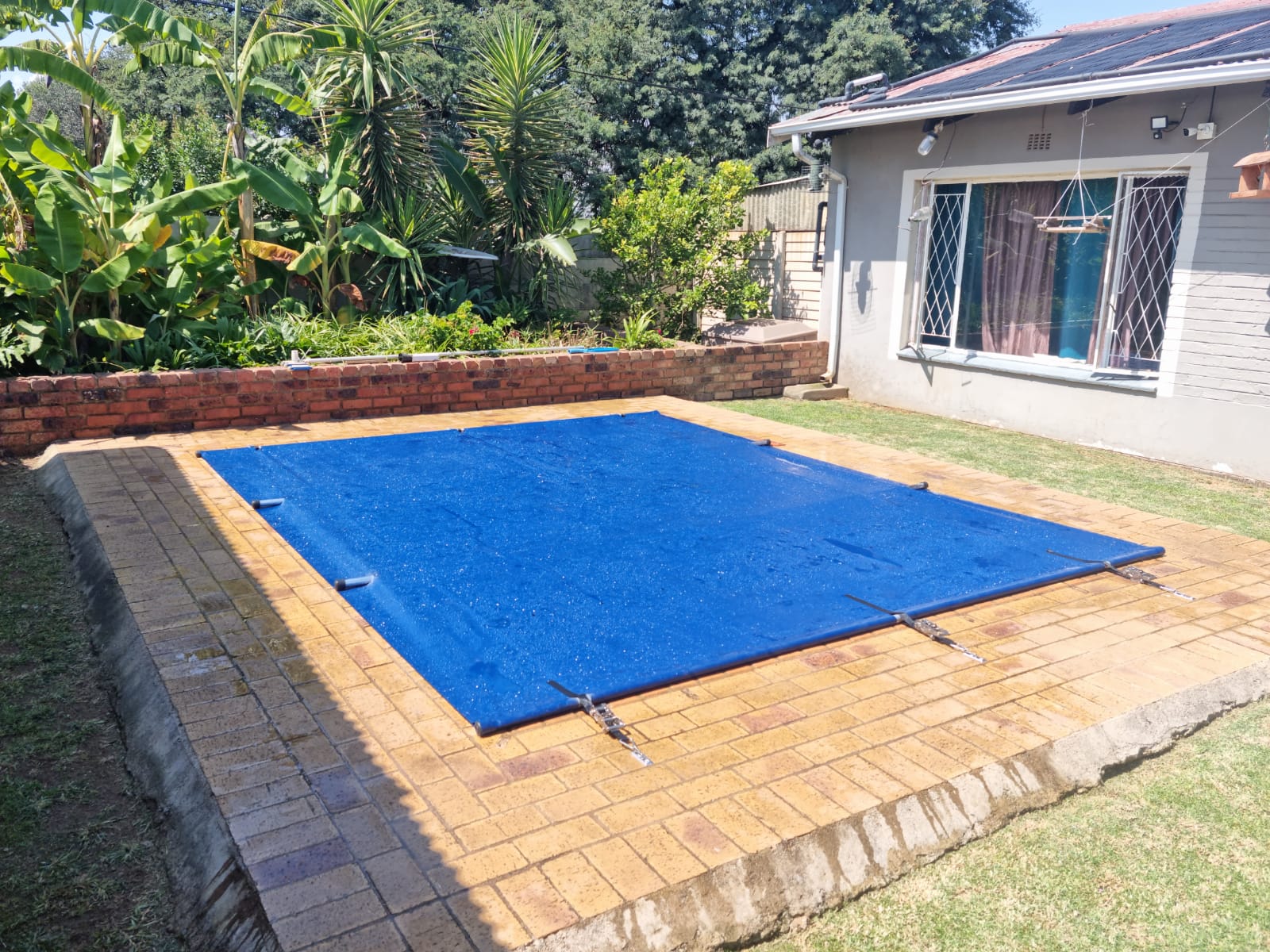 Solid Pvc Cover With Poles